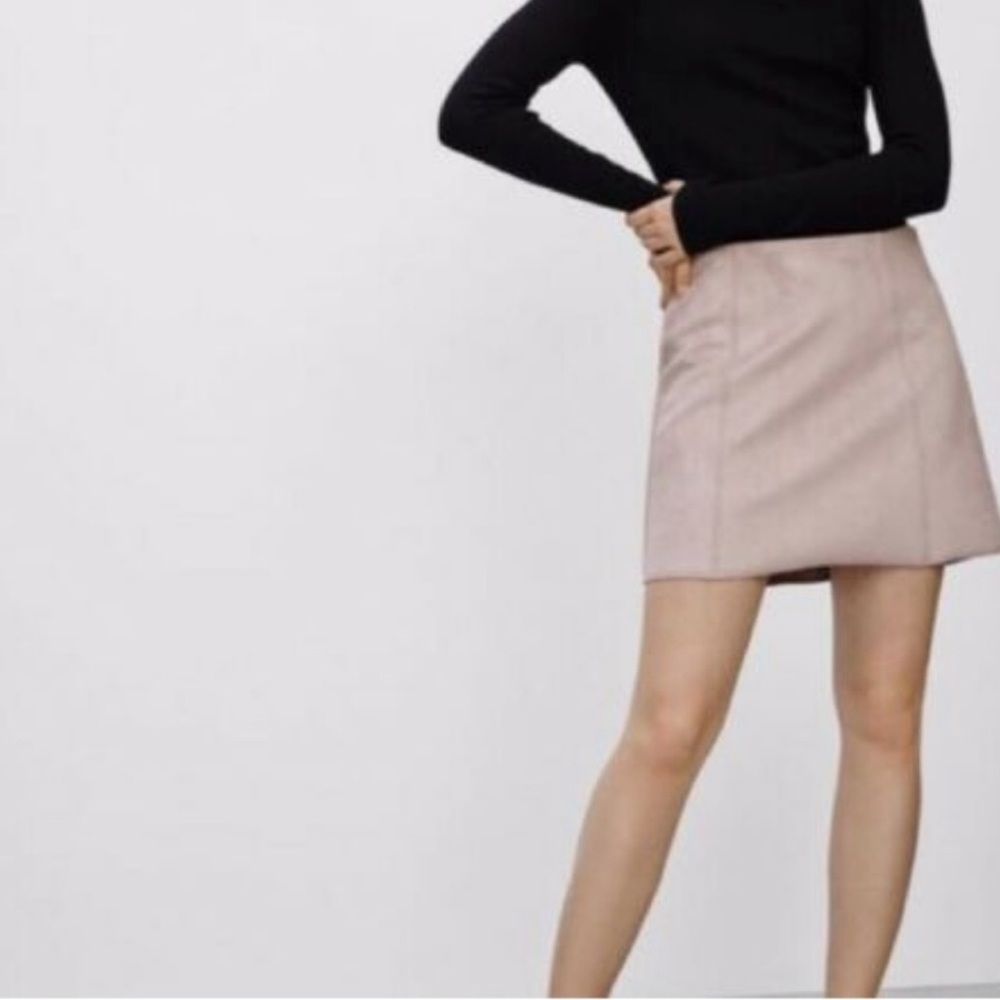 NWOT Aritzia Babaton vegan Leather Skirt 4